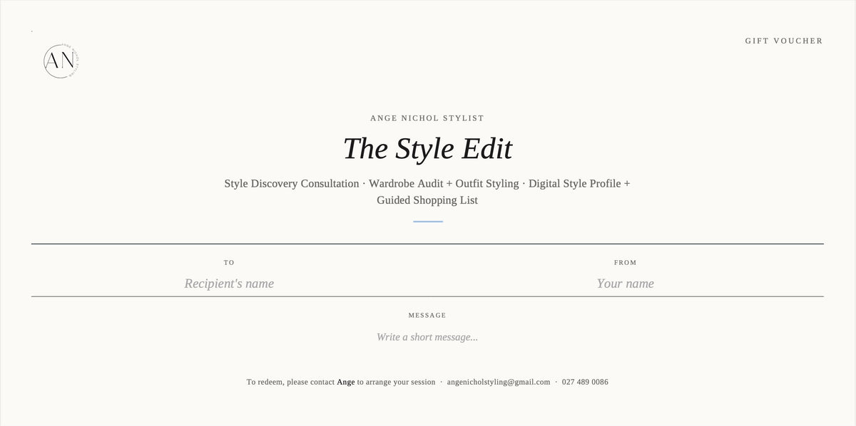 The Style Edit Gift Voucher